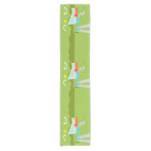 Retro Palm Springs House Table Runner Korte Tafelloper (Voorkant)