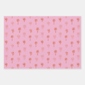 Retro Palm Springs Inpakpapier Set 1 Vel (Voorkant 2)
