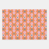 Retro Palm Springs Inpakpapier Set 2 Vel (Voorkant)