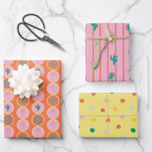 Retro Palm Springs Inpakpapier Set 2 Vel
