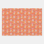 Retro Palm Springs Inpakpapier Set 4  Vel (Voorkant 3)