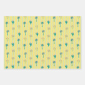 Retro Palm Springs Inpakpapier Set 4  Vel (Voorkant)