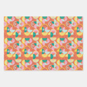 Retro Palm Springs Inpakpapier Set 5 Vel (Voorkant 2)