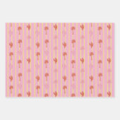 Retro Palm Springs Inpakpapier Set 5 Vel (Voorkant)