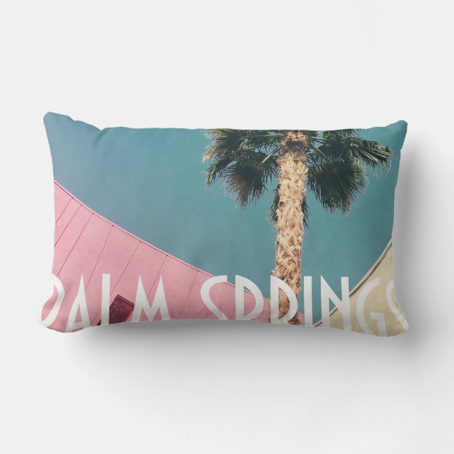 Retro Palm Springs Lenden Kussen (Voorkant)