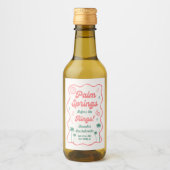 Retro Palm Springs Meidenavakantie Wijn Etiket (Voorkant)