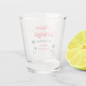 Retro Palm Springs Meisjesuitje Shot Glas (Achterkant)