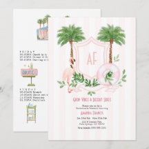Retro Palm Springs Monogram Meisjesweekend