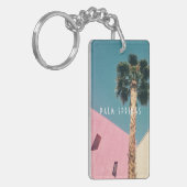 Retro Palm Springs-Sleutelhanger Sleutelhanger (Voorkant Links)