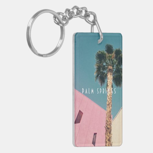 Retro Palm Springs-Sleutelhanger Sleutelhanger (Voorkant Links)