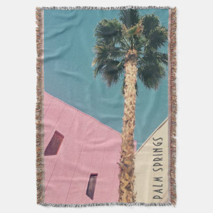 Retro Palm Springs Throw Blanket Deken