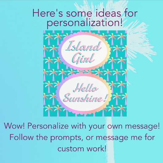 Retro Palm Springs Turquoise Blauw Tropische Palme Tote Bag