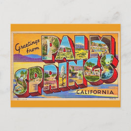 Retro Palm Springs Wenskaart Briefkaart