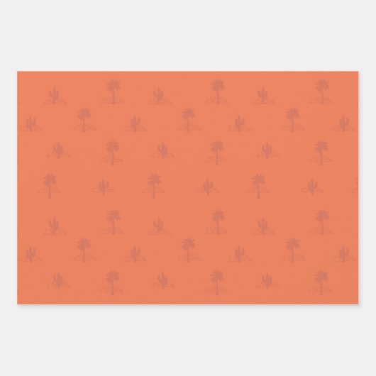 Retro Palm Springs Wrapping Paper Set 3 (Voorkant)