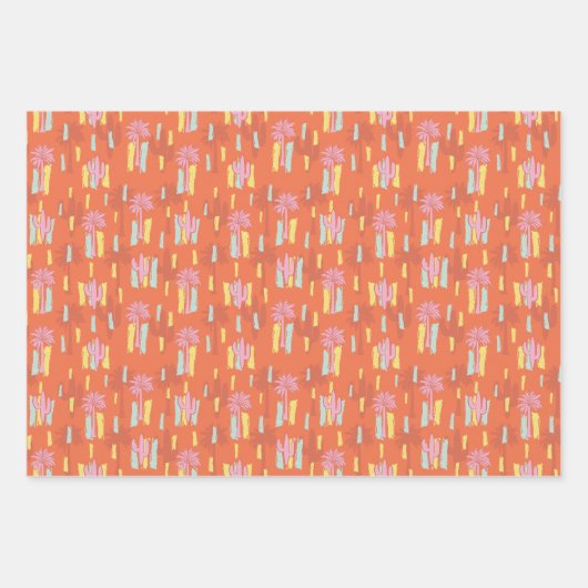 Retro Palm Springs Wrapping Paper Set 4 (Voorkant 3)