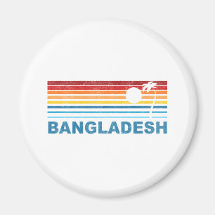 Retro Palm Tree Bangladesh Magneet