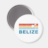 Retro Palm Tree Belize Magneet (Voorkant / Achterkant)
