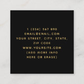 Retro Palm Tree Illustratie Gazonverzorging Landsc Vierkante Visitekaartje (Achterkant)