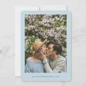 Retro Palm Tree Monogram Tropische Strand Huwelijk Save The Date (Achterkant)