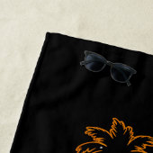 Retro Palm Tree Sunset South Carolina Myrtle Beach Strandlaken (In situ)