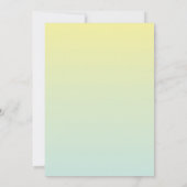 Retro Palm Tree Tropical Beach Wedding Kaart (Achterkant)