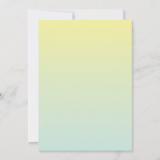 Retro Palm Tree Tropical Beach Wedding Kaart (Achterkant)