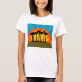 Retro Palm Trees T-shirt (Voorkant)