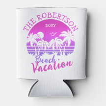 Retro Palmbomen Zonsondergang jaren 60 Familie vak