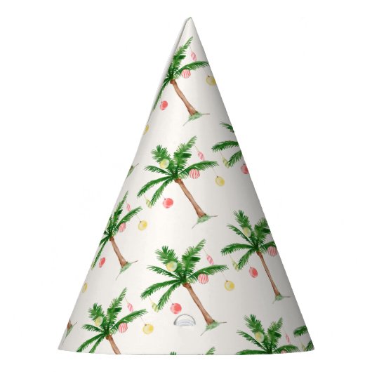 Retro Palmboom Kerstmis in juli Zomerfeest Feesthoedjes (Links)