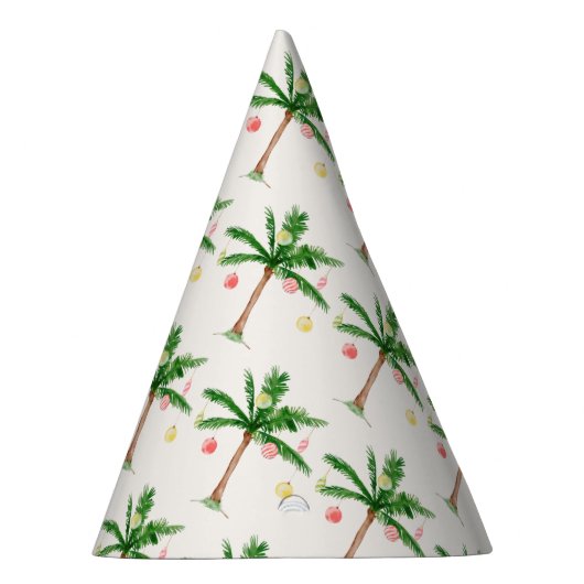 Retro Palmboom Kerstmis in juli Zomerfeest Feesthoedjes (Rechts)