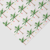 Retro Palmboom Kerstmis in juli Zomerfeest Tissuepapier (Detail)