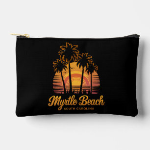 Retro Palmboom Zonsondergang South Carolina Myrtle Etui