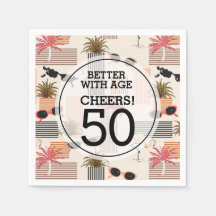 Retro Palms Flamingos Birthday Party