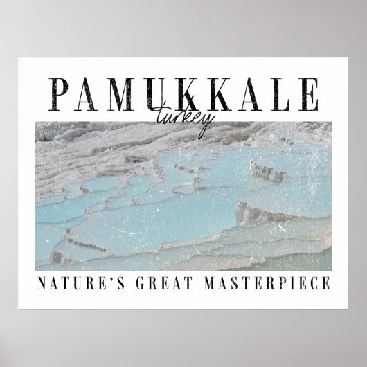 Retro Pamukkale Poster (Voorkant)