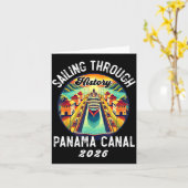 Retro Panama C Panama Waterway Sailing Cruising 20 Kaart (Gele Bloem)