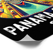 Retro Panama C Panama Waterway Sailing Cruising 20 Poster (Hoek)