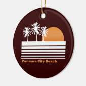 Retro Panama City Beach Ornament (Links)