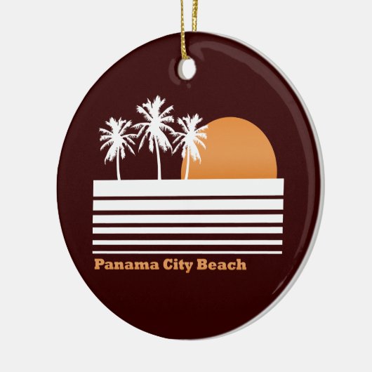 Retro Panama City Beach Ornament (Links)