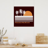 Retro Panama City Beach Poster (Keuken)