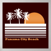 Retro Panama City Beach Poster (Voorkant)