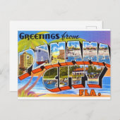 Retro Panama City Florida Briefkaart (Voorkant / Achterkant)