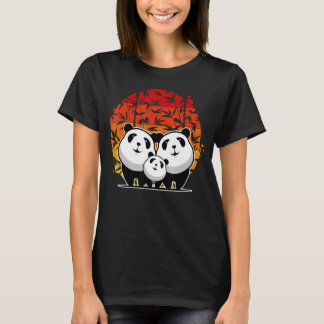 Retro Panda Beer Animal Retro Vintage 4 T-shirt