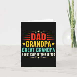 Retro  Pap Opa Grote Opa Cool Vader Kaart