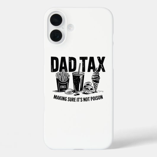 Retro papa belasting noodlijdende snack kunst Case-Mate iPhone case (Achterkant)