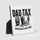 Retro papa belasting noodlijdende snack kunst fotoplaat (Voorkant)