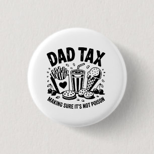 Retro papa belasting noodlijdende snack kunst ronde button 3,2 cm