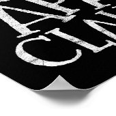 Retro Papa Claus Gift Funny Christmas Santa Costum Poster (Hoek)