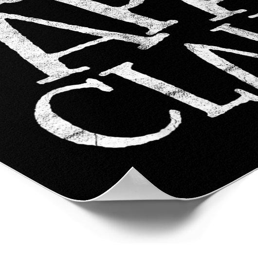 Retro Papa Claus Gift Funny Christmas Santa Costum Poster (Hoek)