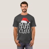 Retro Papa Claus Gift Funny Kerstkerstkerstkerstke T-shirt (Voorkant volledig)