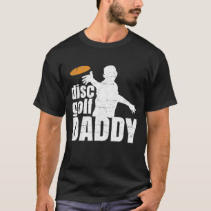Retro  papa Disc Golf voor hem Frisbee voor T-shirt